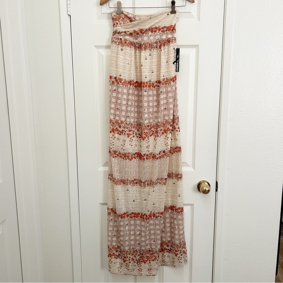 O'Neill Floral Strapless Maxi Dress - Picture 1 of 10